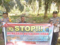 Cegah Karhutla, Polsek Teluk Meranti Sebar Maklumat Kapolda Riau dan Gencarkan Bimbingan ke Warga