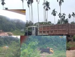 Diduga Galian C Batu Ilegal Bantaran Sungai Rusak Ekosistem& Jalan Langgar Aturan 