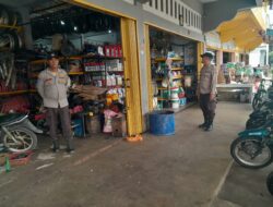 Patroli Rutin Polsek Kuala Kampar, Waspada Kejahatan di Kawasan Perbankan dan Perbelanjaan