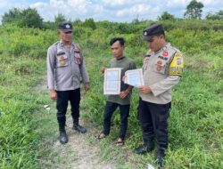 Cegah Kebakaran Lahan, Polisi Sosialisasi Larangan Bakar Hutan di Teluk Dalam