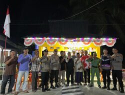 Polres Pelalawan Tinjau Pos Siskamling Aktif di Desa Beringin Makmur Kerumutan