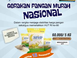 Gerakan Pangan Murah Nasional Digelar Serentak di 15 Kecamatan Taput, Beras Dijual Rp60 Ribu per 5 Kg
