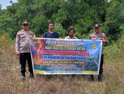 Patroli Karhutla Polsek Pangkalan Lesung: Masyarakat Dilibatkan dalam Upaya Cegah Kebakaran Lahan