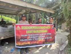 Sosialisasi Karhutla, Polisi Langgam Sampaikan Pesan Tegas ke Warga