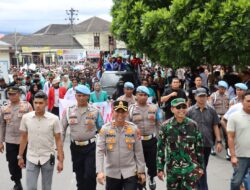 Kapolres Aceh Tengah Bersama Mahasiswa Isi Unjuk Rasa Damai dengan Shalat Hajat dan Doa