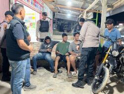 Polsek Langgam Gelar Patroli Malam untuk Cegah Gangguan Kamtibmas