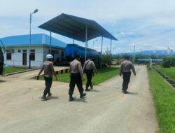 Sat Pamobvit Polres Lhokseumawe Gelar Patroli Objek Vital di PT Satya Agung