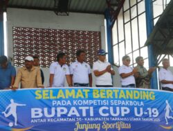 Bupati Cup U-19 Taput Resmi Bergulir, JTP Hutabarat Tekankan Pembentukan Karakter Pemuda