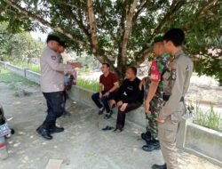 Patroli Terpadu Polsek Kerumutan dan Instansi Terkait Cegah Gangguan Kamtibmas