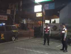 Samapta Polsek Abiansemal Intensifkan Patroli Malam Di Kawasan Perbankan