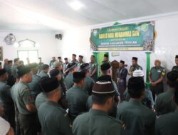 Kodim 0106/ Ateng Gelar Maulid Nabi Muhammad SAW Di Menasah Al-Annas