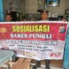 Polsek Langgam Sosialisasikan Saber Pungli, Warga Dihimbau Tolak Calo dan Pungutan Liar