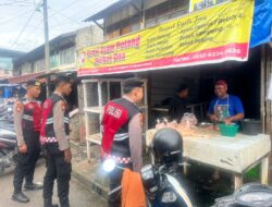 Polisi Rutin Patroli di Pasar Lhokseumawe, Pedagang dan Pembeli Merasa Lebih Tenang