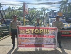 Cegah Karhutla, Polisi Sampaikan Maklumat Kapolda Riau ke Warga Pangkalan Kerinci