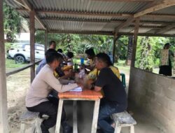 Minggu Kasih Polsek Kerumutan: Sinergi Polri dan Jemaat Jaga Keamanan Ibadah