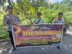 Antisipasi Asap, Polisi Sosialisasi Larangan Bakar Lahan di Kuala Kampar