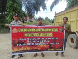 Cegah Karhutla, Polsek Langgam Gencarkan Sosialisasi ke Warga Desa Segati