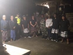 Wujud Kepedulian pada Keamanan, Babinsa Desa Timpag Hadir dalam Patroli Bersama