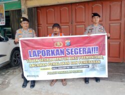 Patroli dan Sosialisasi Polsek Pangkalan Kerinci Perangi Premanisme di Tempat Usaha