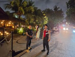 Minimalisir Curanmor Unit Samapta Polsek Kuta Utara Patroli Di Parkiran Kawasan Wisata