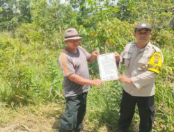 Sosialisasi Larangan Pembakaran Lahan kepada Warga Desa Sotol