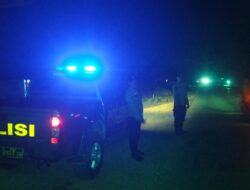 Cegah Gangguan Kamtibmas, Polsek Pangkalan Lesung Gelar Patroli Biru