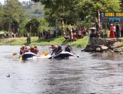 Dalam Rangka Memeriahkan HUT ke – 80 TNI Tahun 2025, Kodim 0106/Ateng Selenggarakan Lomba Perahu Arung Jeram