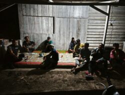 Kapolsek Kerumutan Lakukan Pengecekan Pos Siskamling di Desa Banjar Panjang