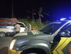 Patroli Malam Polsek Kerumutan Amankan Objek Vital dan Pusat Keramaian dari Ancaman Kejahatan