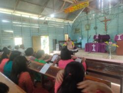 Lewat Minggu Kasih, Polsek Langgam Ajak Jemaat HKI Tambak Jaga Kamtibmas