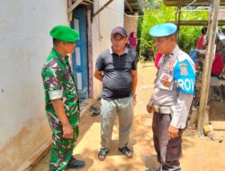 Sinergitas TNI-Polri di Langgam Pererat Silaturahmi Jaga Kamtibmas