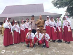 Pentingnya Disiplin dan Anti Narkoba, Bhabinkamtibmas Ingatkan Siswa SD di Kerumutan