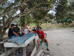 Sambang Warga, Bhabinkamtibmas Aiptu Rudiel Jani Imbau Warga Gondai Jaga Kamtibmas