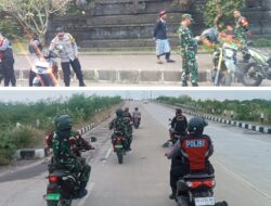 Patroli Gabungan TNI-Polri dan Pecalang Amankan Jalur Strategis di Kecamatan Dawan