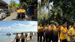 Polsek Nusa Penida gelar olahraga bersama untuk jaga kebugaran dan soliditas anggota