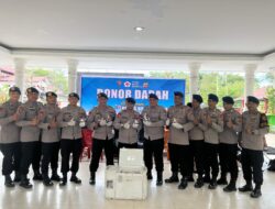 Donor Darah Sambut HUT ke-80, Sat Brimob Polda Aceh Sumbang 43 Kantong Darah H5J.