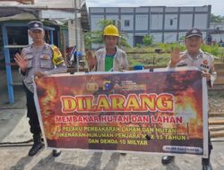 Cegah Asap, Polsek Kuala Kampar Edukasi Warga Teluk Dalam