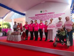 Ketua Umum Bhayangkari Salurkan 5.000 Paket Bansos, Gelar Bakti Kesehatan dan Religi di NTT