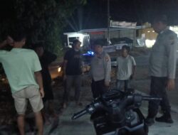 Antisipasi C3, Polsek Kerumutan Gelar Blue Light Patrol di Sejumlah Lokasi