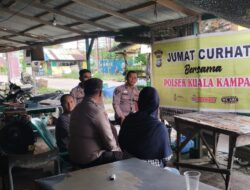 Warga Kuala Kampar Keluhkan Karhutla dan Penipuan Online dalam Jumat Curhat Polsek