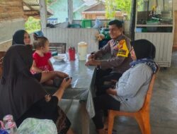 Polsek Bunut Ajak Warga Jaga Kondusifitas Lewat Silaturahmi dan Pesan Kamtibmas