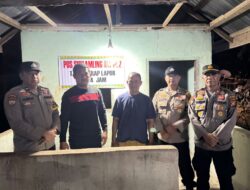 Polsek Pangkalan Kuras Cek Pos Kamling, Warga Diimbau Aktif Jaga Lingkungan