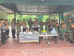 Pererat Soliditas, Polsek Ukui Beri Ucapan HUT TNI ke-80