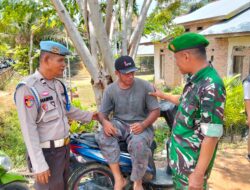 TNI-Polri Kompak Jaga Kamtibmas di Desa Segati