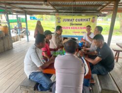 Cegah Karhutla dan Penipuan Online, Polsek Kuala Kampar Gelar Jum’at Curhat
