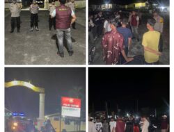 Cegah Premanisme dan C3 di Jalur Lintas Timur, Polsek Pangkalan Kuras Gelar Patroli Blue Light