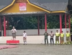 Upacara HUT ke-26 Kabupaten Pelalawan, Polsek dan Upika Pangkalan Lesung Bersinergi