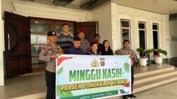 Minggu Harmoni, Polsek Pangkalan Kerinci Gelar Ibadah dan Pesan Kamtibmas
