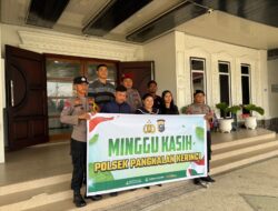 Minggu Harmoni, Polsek Pangkalan Kerinci Gelar Ibadah dan Pesan Kamtibmas