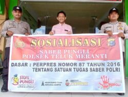 Polsek Teluk Meranti Gelar Patroli dan Sosialisasi Saber Pungli di Tiga Titik Pelayanan Publik